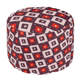 Geometrisch patroon poef