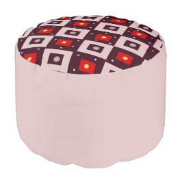 Geometrisch patroon poef