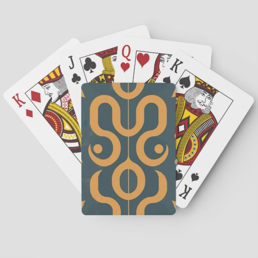 Geometrisch patroon pokerkaarten (Achterkant)