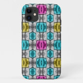 Geometrisch patroon retro jaren zestig Case-Mate iPhone case (Achterkant)
