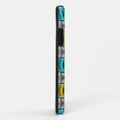 Geometrisch patroon retro jaren zestig Case-Mate iPhone case (Achterkant/rechts)