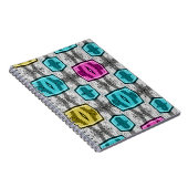 Geometrisch patroon retro jaren zestig notitieboek (Rechterzijde)