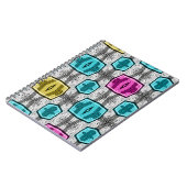 Geometrisch patroon retro jaren zestig notitieboek (Linkerzijde)