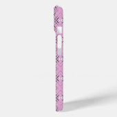 Geometrisch patroon retro roze diamanten Case-Mate iPhone case (Achterkant / Links)