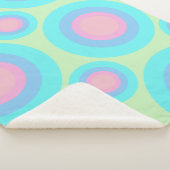 Geometrisch patroon retro sherpa deken (3/4)