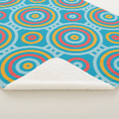 Geometrisch patroon retro sherpa deken (3/4)