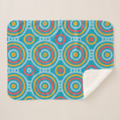 Geometrisch patroon retro sherpa deken (Voorkant (horizontaal))