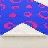 Geometrisch patroon retro sherpa deken (3/4)