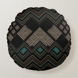 Geometrisch patroon rond kussen