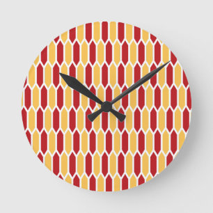 Geometrisch patroon ronde klok