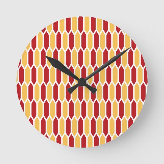 Geometrisch patroon ronde klok (Voorkant)