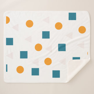 Geometrisch patroon Sherpa Blanket – Gezellig & Mo Deken