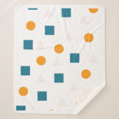 Geometrisch patroon Sherpa Blanket – Gezellig & Mo Sherpa Deken (Voorkant)