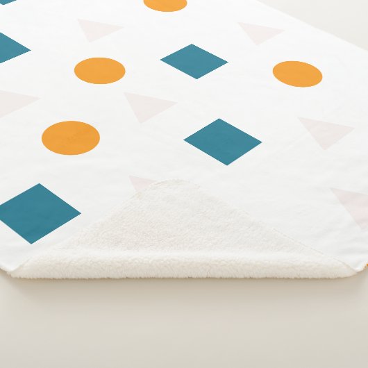 Geometrisch patroon Sherpa Blanket – Gezellig & Mo Sherpa Deken (3/4)