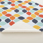 geometrisch patroon sherpa deken (3/4)