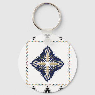 Geometrisch patroon sleutelhanger
