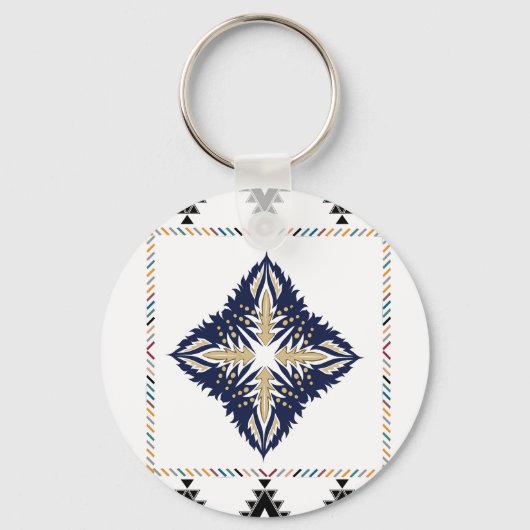 Geometrisch patroon sleutelhanger (Voorkant)