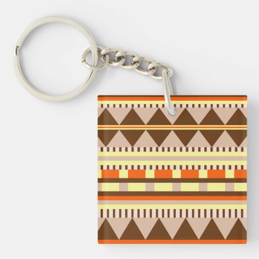 Geometrisch patroon sleutelhanger (voorkant)