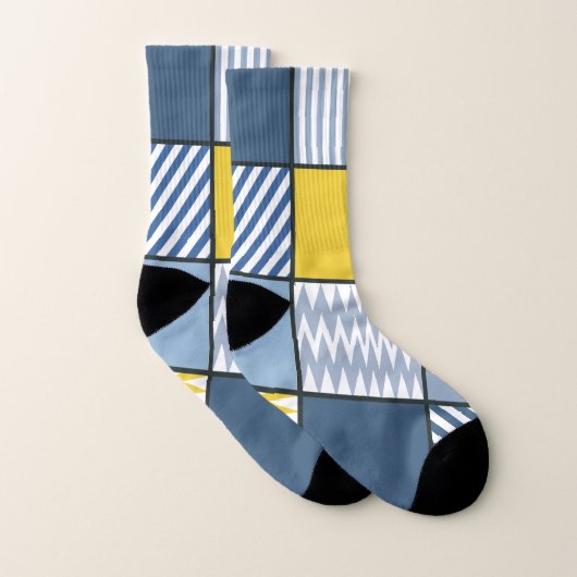 Geometrisch patroon sokken (Paar)