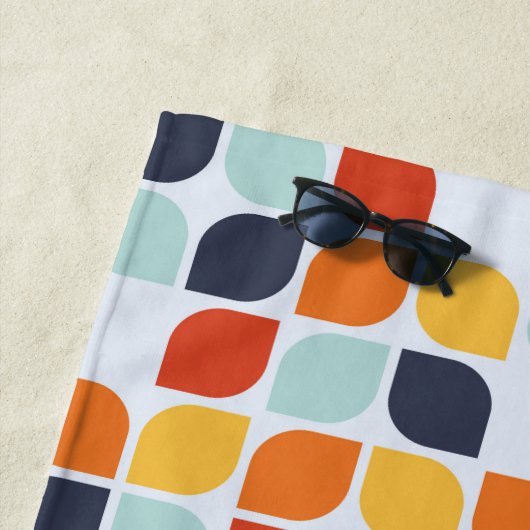  geometrisch patroon strandlaken (In situ)