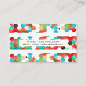 Geometrisch patroon / Stripes Visitekaartje (Achterkant)