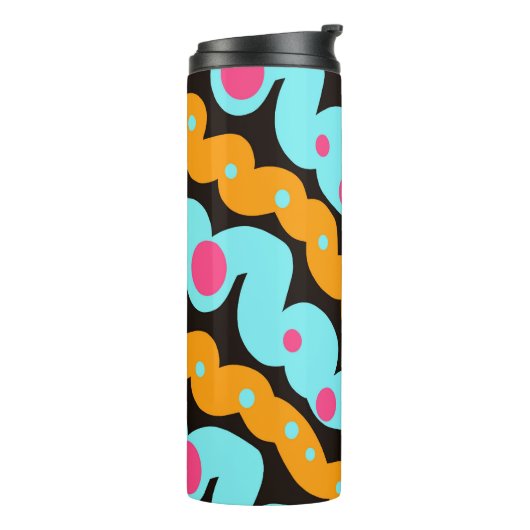 Geometrisch patroon thermosbeker (Gedraaid links)