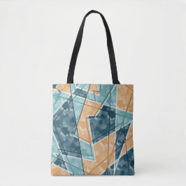 Geometrisch patroon tote bag