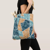 Geometrisch patroon tote bag (Dichtbij)