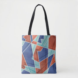 Geometrisch patroon tote bag