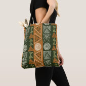 Geometrisch patroon tote bag (Dichtbij)