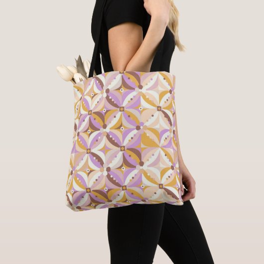 Geometrisch patroon tote bag (Dichtbij)
