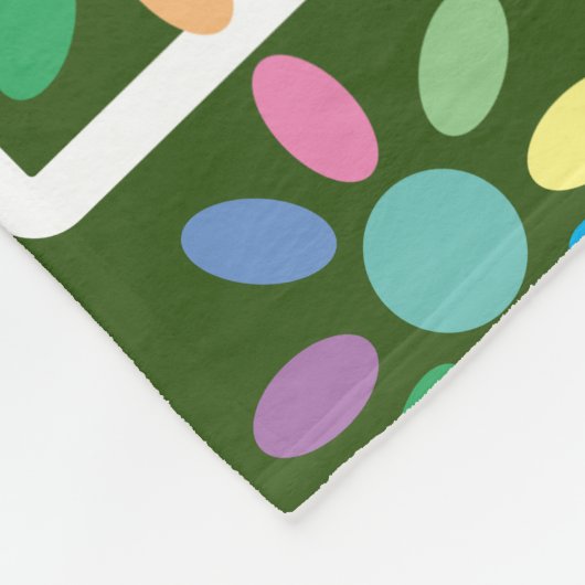 Geometrisch patroon tuinbloem fleece deken (Hoek)