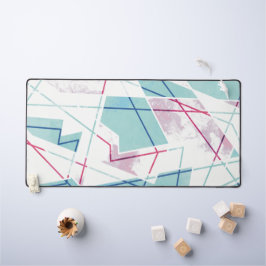 Geometrisch patroon uitwassen bureaumat