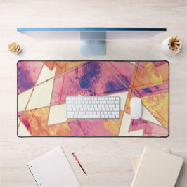 Geometrisch patroon uitwassen bureaumat