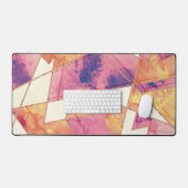 Geometrisch patroon uitwassen bureaumat (Keyboard & Muis)