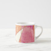 Geometrisch patroon uitwassen espresso kop (Rechts)