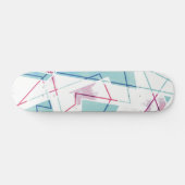 Geometrisch patroon uitwassen persoonlijk skateboard (Horizontaal)