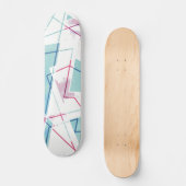 Geometrisch patroon uitwassen persoonlijk skateboard (Voorkant)