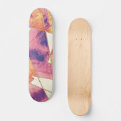 Geometrisch patroon uitwassen persoonlijk skateboard (Voorkant)