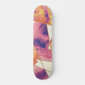 Geometrisch patroon uitwassen persoonlijk skateboard (Voorkant)