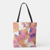 Geometrisch patroon uitwassen tote bag (Achterkant)