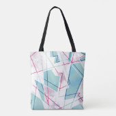 Geometrisch patroon uitwassen tote bag (Achterkant)