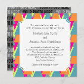 Geometrisch patroon van 80-inch bruiloft kaart (Voorkant / Achterkant)