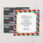 Geometrisch patroon van 80-jarige stijlfeestdagen kaart (Voorkant / Achterkant)