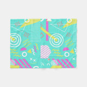 geometrisch patroon van 90 s fleece deken (Voorkant (Horizontaal))