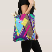 Geometrisch patroon van 90 tote bag (Dichtbij)