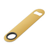 Geometrisch patroon van aangepast blauw goud speed flessenopener (Achterkant Gekanteld)