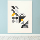 geometrisch patroon van Bauhaus Canvas Afdruk (Insitu (Houten vloer))
