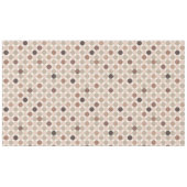 Geometrisch patroon van bruine en roze stippen tafelkleed (Voorkant (Horizontaal))