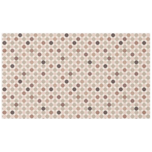 Geometrisch patroon van bruine en roze stippen tafelkleed (Voorkant (Horizontaal))